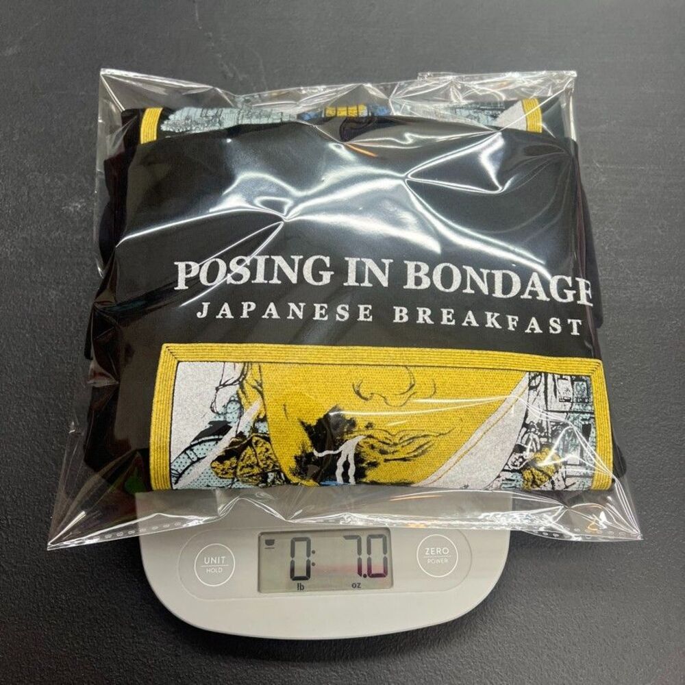 Japanese Breakfast Posing in Bondange Long Sleeve Graphic Black T-Shirt Mens M - Picture 7 of 7